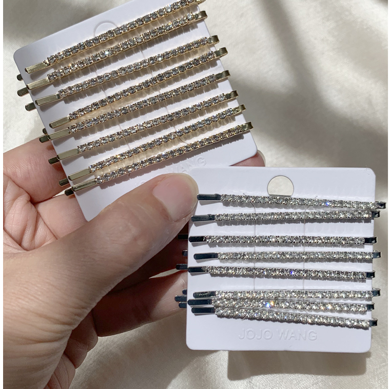 Kẹp Tóc Một Bên Đính Đá Lấp Lánh Phong Cách Nhật Bản Dễ Thương Cho Nữ