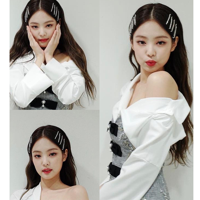 Kẹp Tóc Một Bên Đính Đá Lấp Lánh Phong Cách Nhật Bản Dễ Thương Cho Nữ