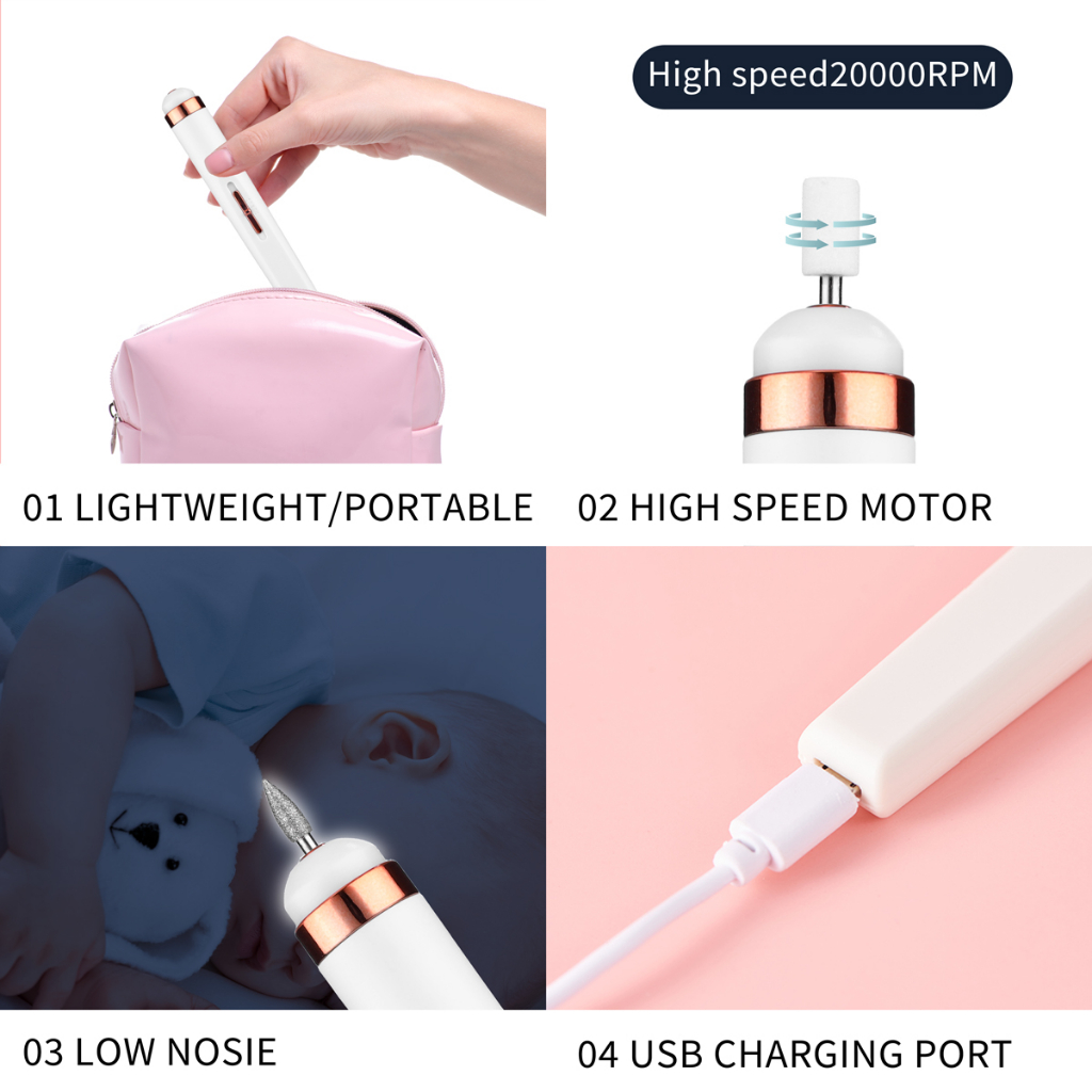 MONJA Bộ Máy Mài Móng Tay 36W USB Chất Lượng Cao