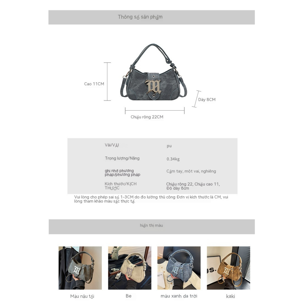 URBAN túi xách nữ túi đeo chéo kẹp nách đeo vai 2023NEW L91TSB6 36Z230909