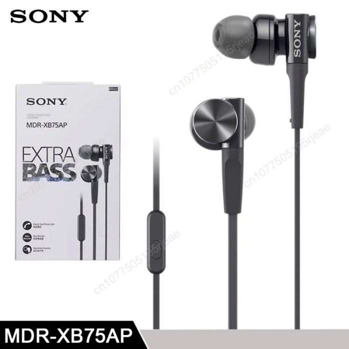 Tai Nghe Thể Thao Nhét Tai Jack 3.5mm Có Micro Chuyên Dụng Cho sony mdr-xb75ap