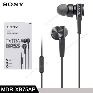 Tai nghe thể thao nhét tai jack 3.5mm có micro chuyên dụng cho sony mdr-xb75ap