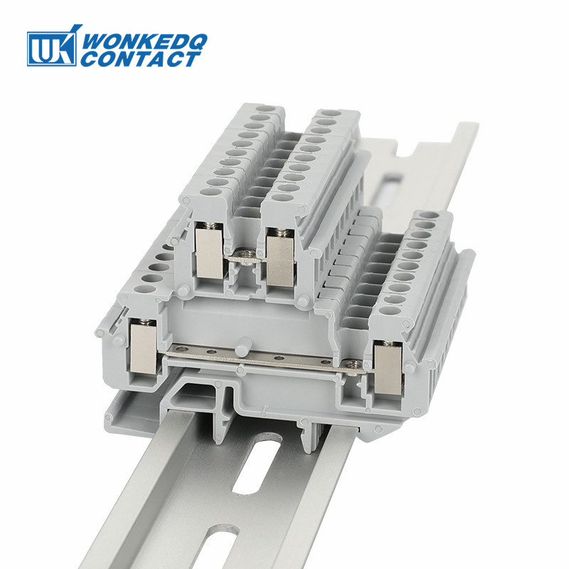 MBKKB 2.5 Cấp Đôi Din Rail Terminal Block 2.5 Mm Vít Điện Đầu Nối Dây MBKKB2.5