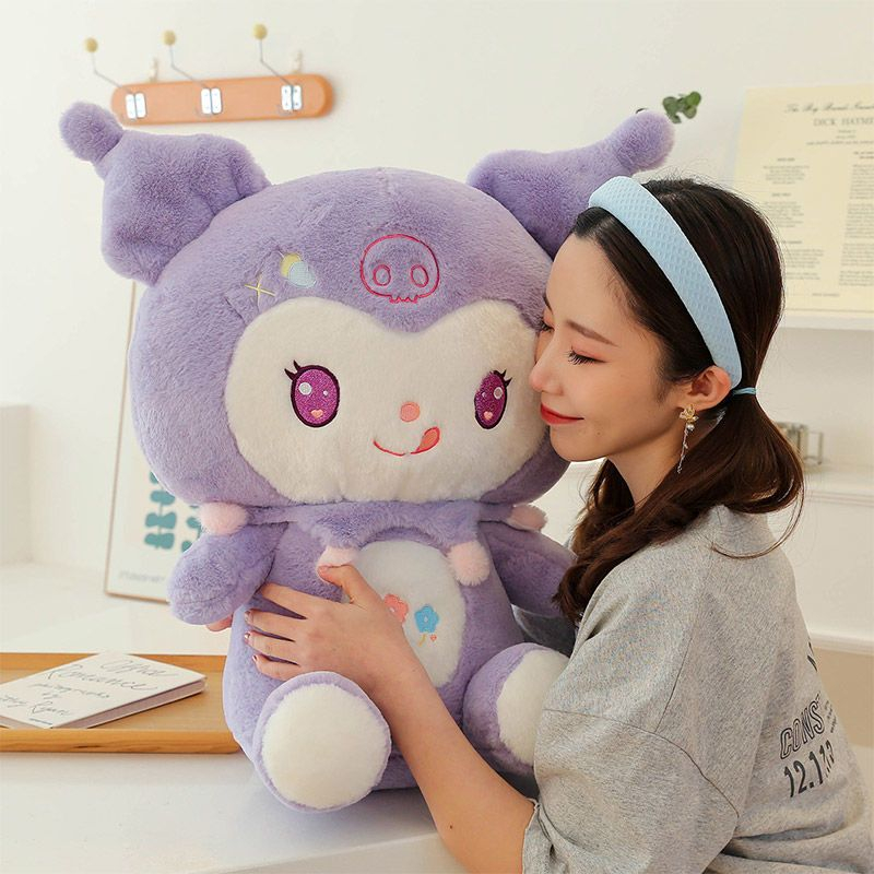 Gối búp bê Kurome Búp bê ngủ Đồ chơi nhồi bông sang trọng Sanrio búp bê sang trọng