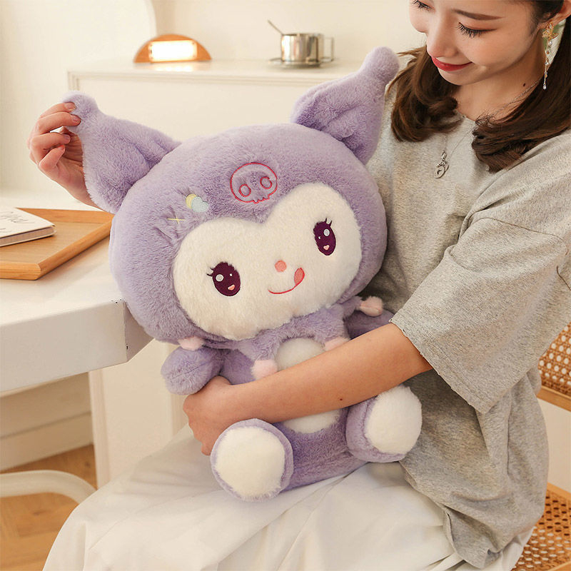 Gối búp bê Kurome Búp bê ngủ Đồ chơi nhồi bông sang trọng Sanrio búp bê sang trọng