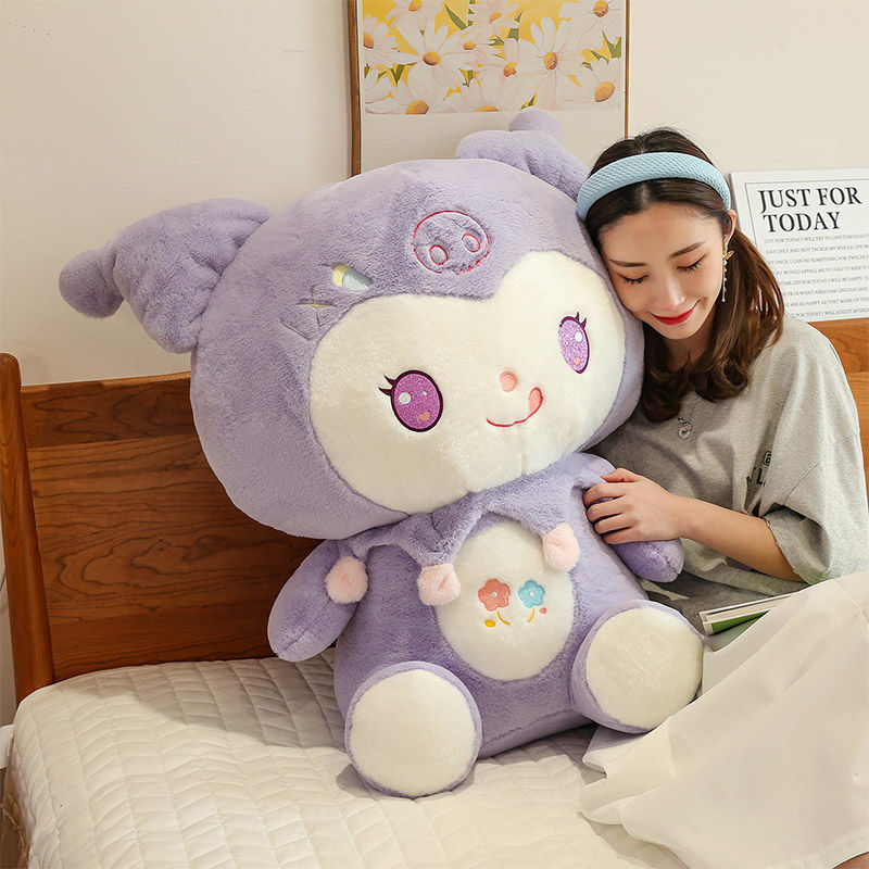 Gối búp bê Kurome Búp bê ngủ Đồ chơi nhồi bông sang trọng Sanrio búp bê sang trọng