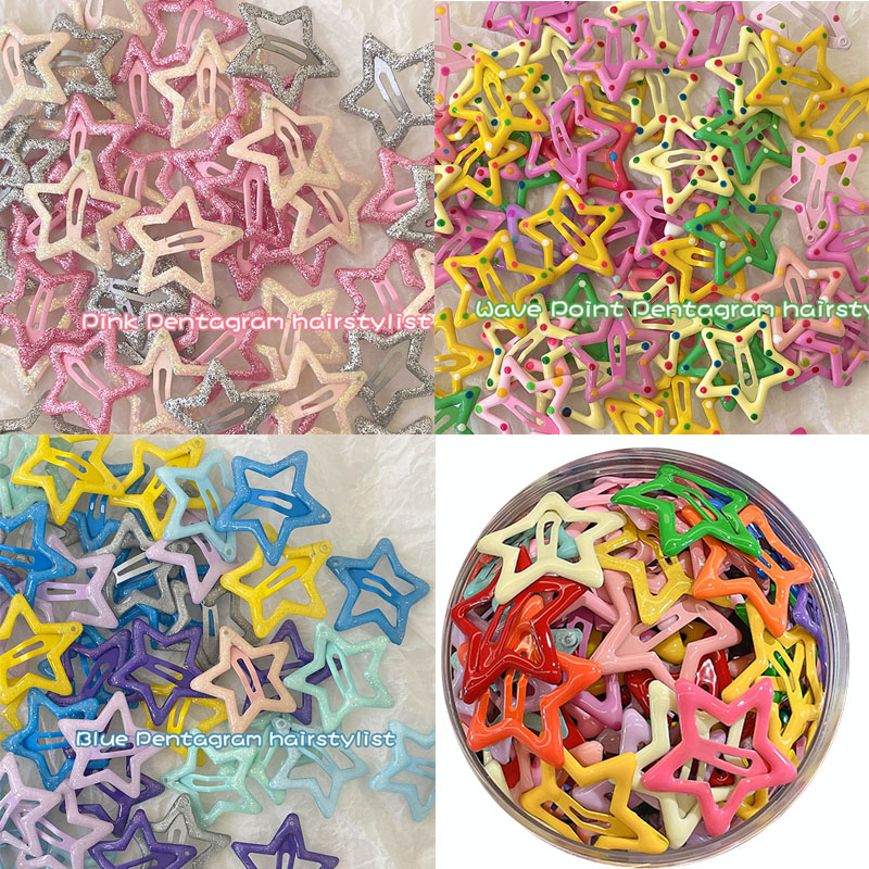 Y2k Kẹp Tóc Ngôi Sao bb dopamine Dễ Thương Giá Rẻ Nhất Cho Bé Gái