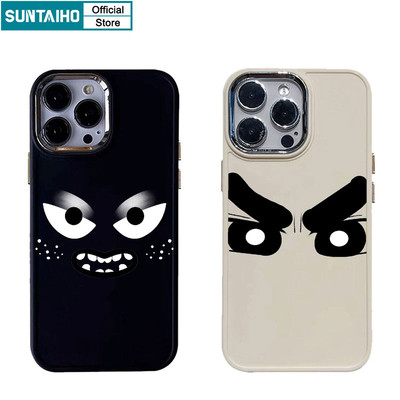 Suntaiho Ốp lưng Ốp iphone nhám đen ngầu Ốp Điện Thoại silicon Mềm Chống Sốc In Hình Ngộ Nghĩnh Cho iphone 15 14 12 13 11 pro max ip 7 8 plus iphon x xr xs max