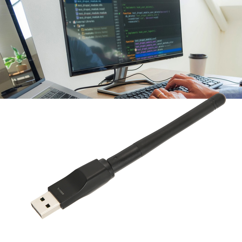 Thẻ Mạng Không Dây mt7601 usb wifi 150mbps Có Ăng Ten Tích Hợp Cho Máy Tính / laptop