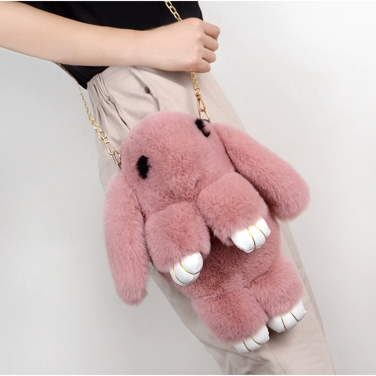 Túi Đeo Chéo Vai Hình Thỏ Bông Dễ Thương Phong Cách Hàn Quốc Dành Cho Bạn Nữ Túi Đeo Chéo Hình Thỏ Nhồi Bông Dễ Thương