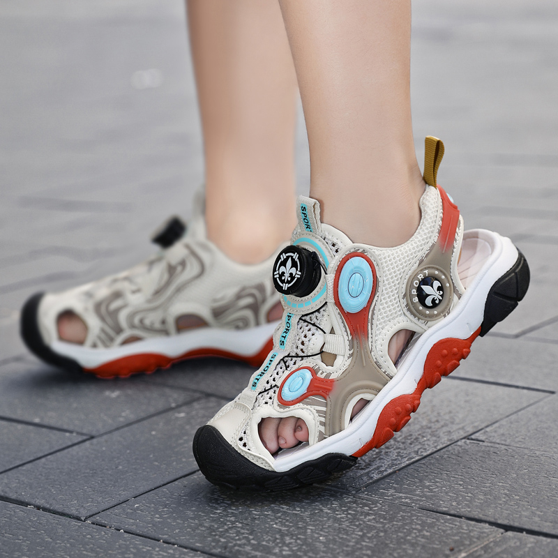 Xăng đan Thoáng Khí Chống Trượt Thời Trang Mùa Hè 2022 Dành Cho Bé Trai Size 26-37