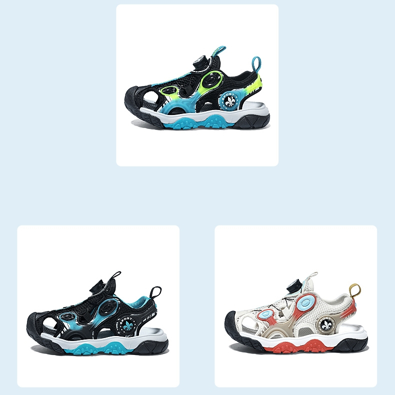 Xăng đan Thoáng Khí Chống Trượt Thời Trang Mùa Hè 2022 Dành Cho Bé Trai Size 26-37