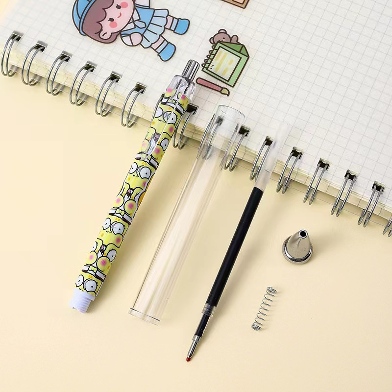 Bút Gel Đen Ngòi 0.5MM Nhanh Khô In Họa Tiết Hoạt Hình SpongeBob Dễ Thương Cho Học Sinh văn phòng phẩm