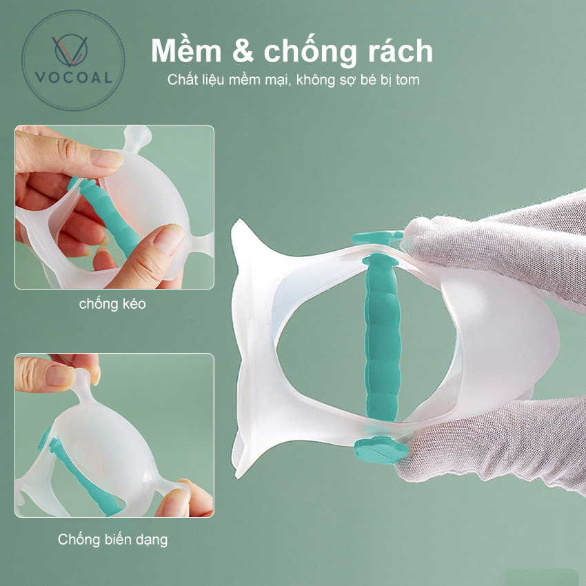 Vocoal Đồ Chơi Ngậm Mọc Răng Bằng silicone Chống Rơi Cho Bé Đồ chơi bằng