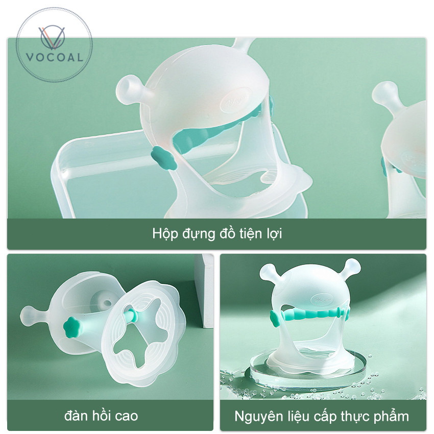 Vocoal Đồ Chơi Ngậm Mọc Răng Bằng silicone Chống Rơi Cho Bé Đồ chơi bằng