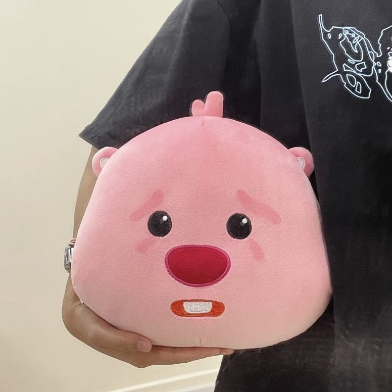 Dễ Thương Thú Nhồi Bông Hình Vòng Tua Rua Màu Hồng Siêu Mềm Mại Dùng Làm Quà Tặng Cho Bé Gái