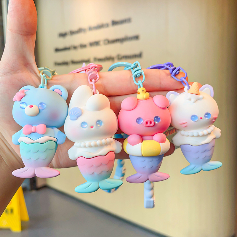 Móc Khóa Hình Nàng Tiên Cá Dễ Thương