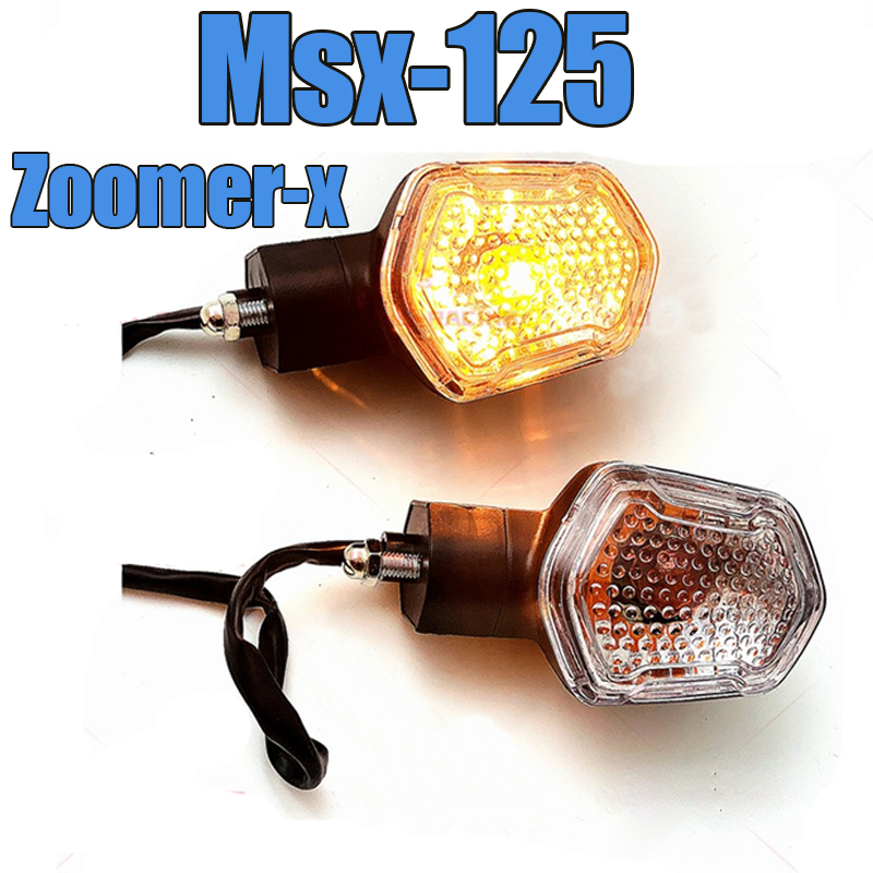 2 Chiếc Bật Tín Hiệu Zoomer-x msx125 HONDA zoomer gen1 gen2 Đèn Flash Vàng