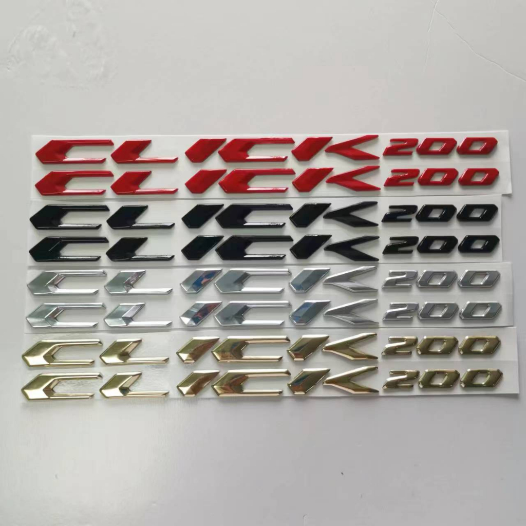 Tem Chữ Click 125i 150i 160 200 xe máy 3D Logo Emblem