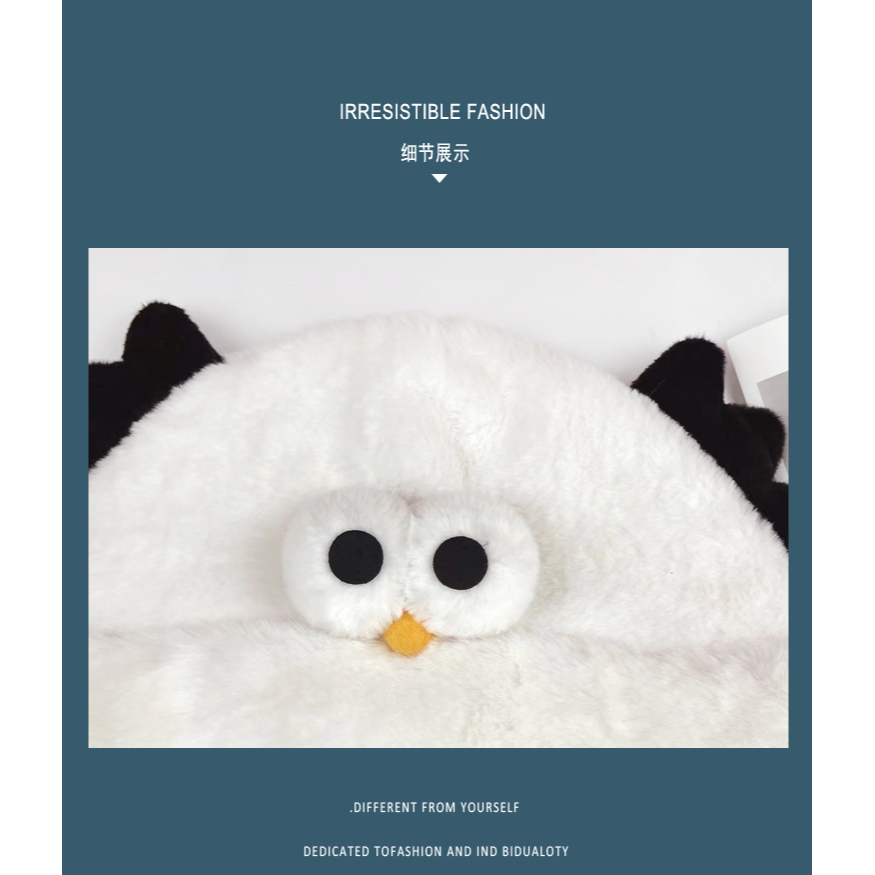 Mũ Lông Dày Dặn Giữ Ấm Tai Dễ Thương Thời Trang Thu Đông Cho Nữ