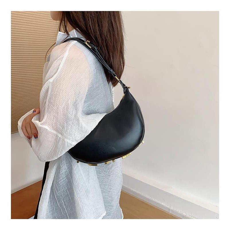 Túi Xách Nữ Dây Xích Đeo Vai Màu Trắng Phong Cách Fen d