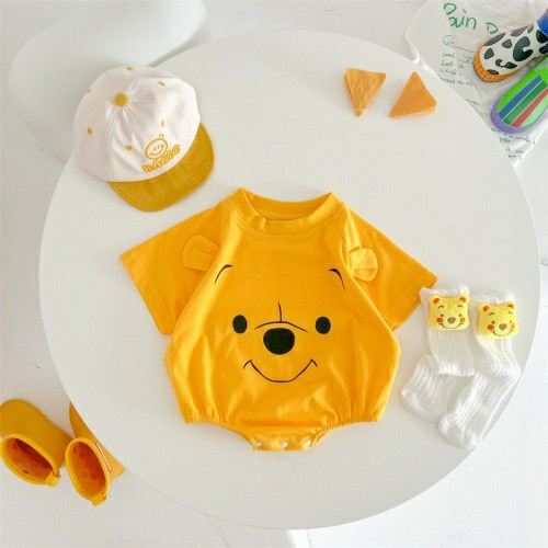 Bộ Áo Liền Quần Sát Nách In Hoạt Hình Doraemon Dễ Thương Cho Bé Sơ Sinh Từ 0-2 Tuổi