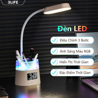 Đèn led Để Bàn xiaomi youpin 3Lilife 3 Cấp Độ Có Thể Điều Chỉnh Thời Gian Nhắc Nhở Và Tắt Kèm Hộp Đựng Bút Giá Đỡ