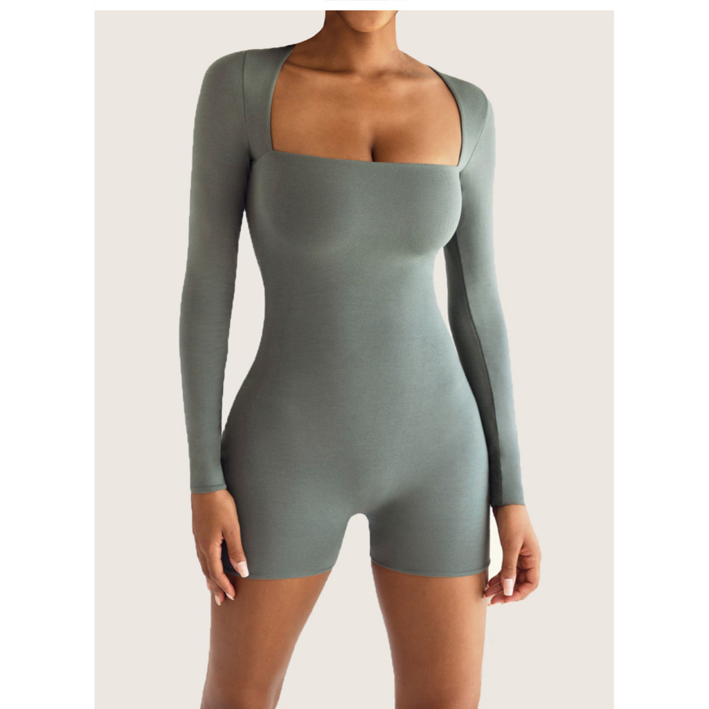 Áo Liền Thân Dài Tay Ôm Dáng Gợi Cảm Dành Cho Nữ