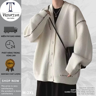 S-3XL Áo Khoác Len Cardigan Mỏng Cổ Chữ V Dáng Rộng Phong Cách Hàn Quốc Đơn Giản Dành Cho Nam Áo LôNg CừU Nam Áo Sweater Nam Form RộNg Áo ẤM Nam Áo KhoáC Sweater Áo Khoác Len Unisex Lider Cardigan Nam Hàn Quốc Áo Len Cổ Lọ Form Rộng