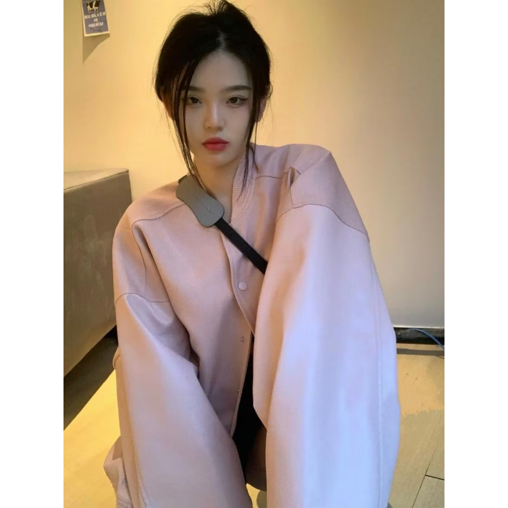 Áo Khoác Bóng Chày Dáng Rộng Thời Trang Cá Tính