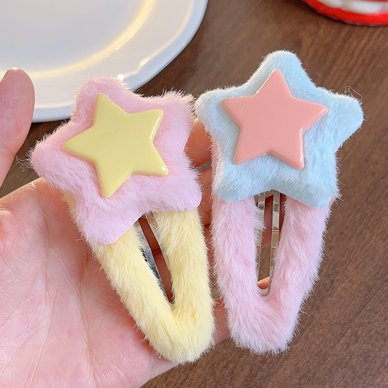 Dễ Thương Kẹp Tóc Hình Ngôi Sao / Giọt Nước Màu Sắc Ngọt Ngào Thiết Kế Đơn Giản Thời Trang Cho Nữ