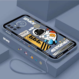 ốp lưng Redmi Note 12 4G Note 12 5G Note 12 Pro 5G Note 12 Pro+ 5G Note 12 Pro 4G Note 12 TURBO Note 12S 4G Silicone tên lửa phi hành gia với dây buộc