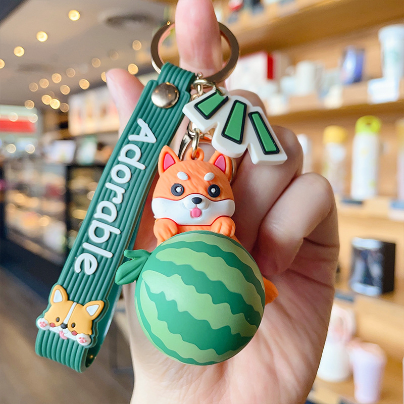 Móc Khóa Hình Chú Chó Shiba Inu Hoạt Hình Đáng Yêu
