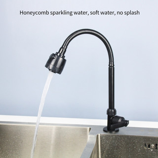 Màu đen Vòi rửa chén lạnh Inox 304，Đa chức năng Vòi nước nhà bếp cao cấp 2 Chế Độ Nước