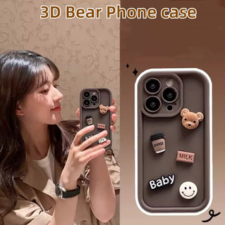 Ốp Điện Thoại tpu Hình Gấu 3d Cho iphone 15 15 Pro Max 14 14 pro 14 pro max 11 12 promax 13 pro max xs max xr x 7 8plus