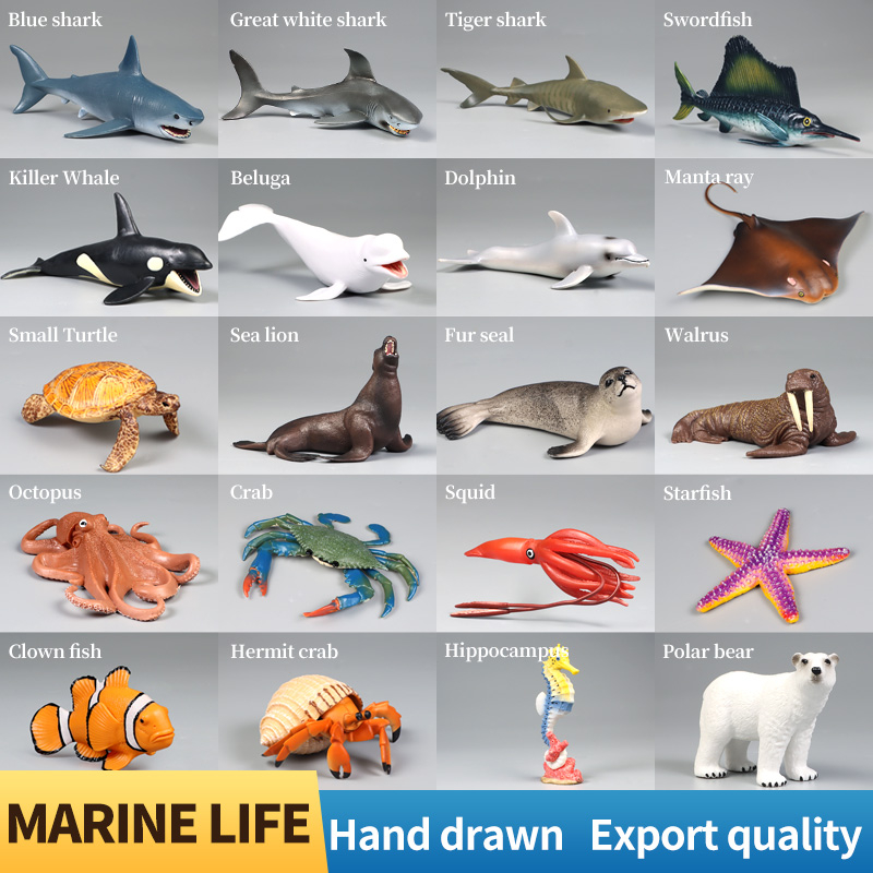 Mô Hình Cá Mập Biển Sống Động Bằng PVC Trang Trí Nhà Cửa