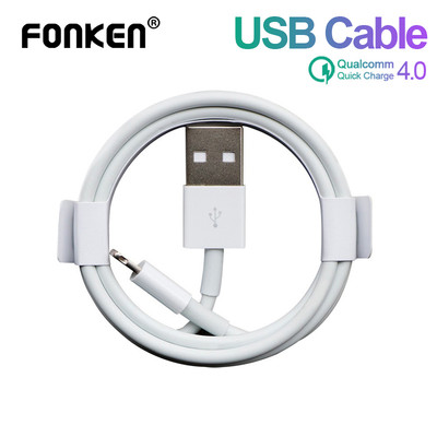 Cáp sạc nhanh FONKEN cho IPX XS XS MAX XR 11 5 6 7 8 PLUS/I-Pad/Pod dài 1M