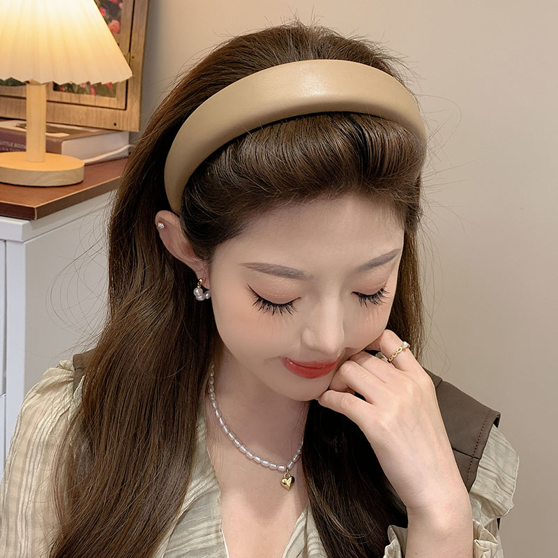 Băng Đô Cài Tóc Màu Cà Phê Phong Cách Hàn Quốc Thời Trang Cho Nữ