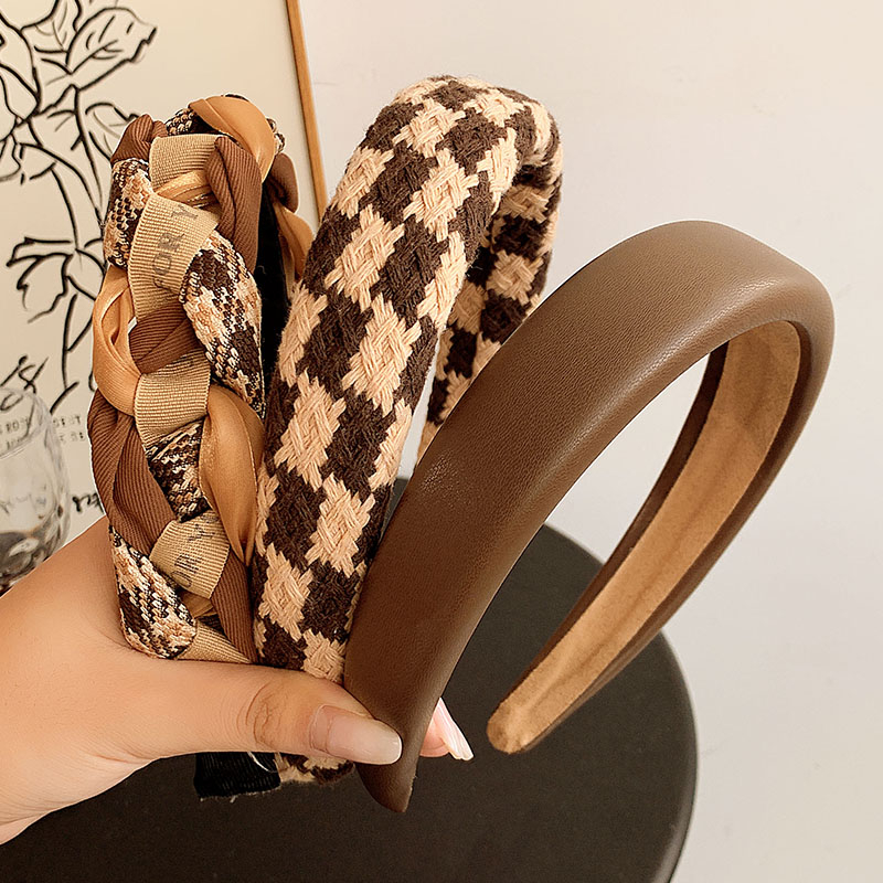 Băng Đô Cài Tóc Màu Cà Phê Phong Cách Hàn Quốc Thời Trang Cho Nữ