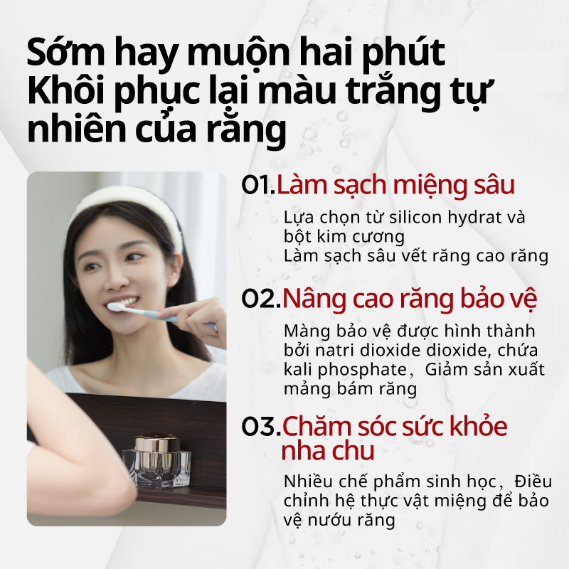 Kem đánh răng làm trắng Canban chứa probiotic hỗ trợ chăm sóc răng 120g