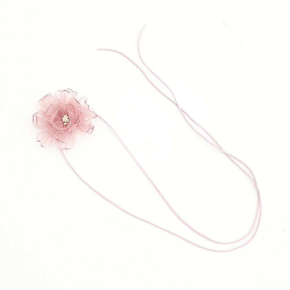 Mh Vòng Cổ Bằng Da Sáp Ren Hoa handmade Dành Cho Nữ