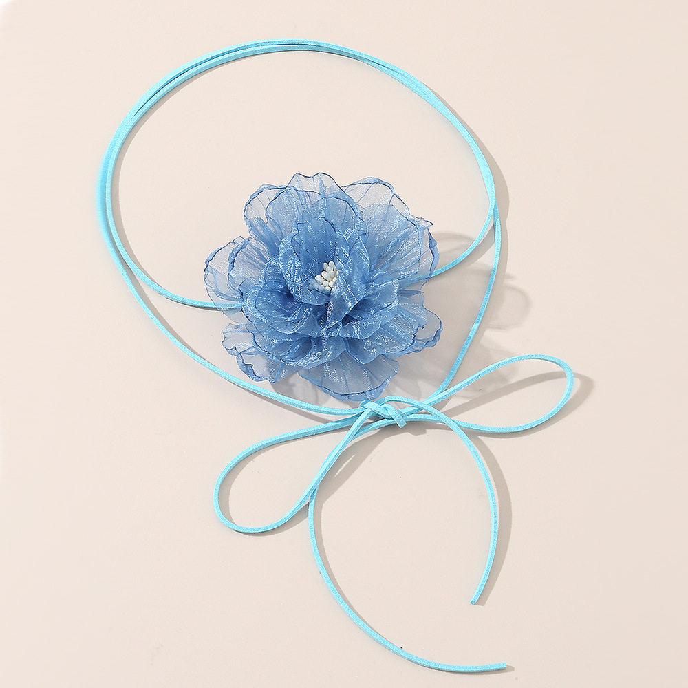 Mh Vòng Cổ Bằng Da Sáp Ren Hoa handmade Dành Cho Nữ