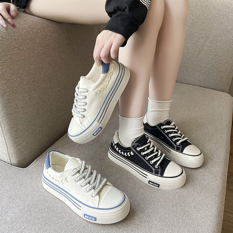 Giày Thể Thao canvas Đế Dày Thoáng Khí Thời Trang Cho Nữ