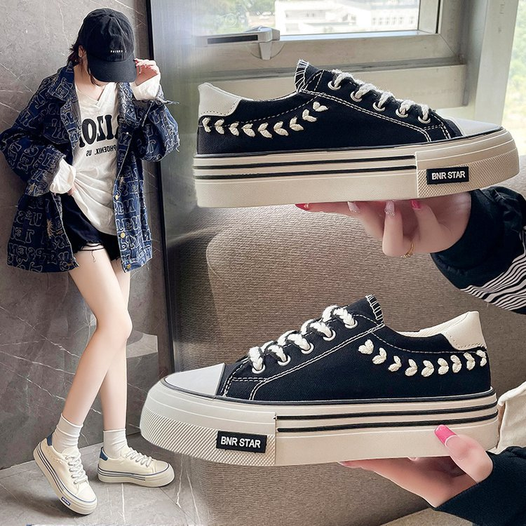 Giày Thể Thao canvas Đế Dày Thoáng Khí Thời Trang Cho Nữ