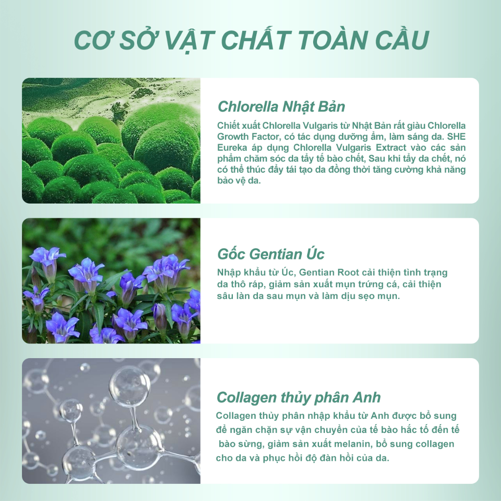 2pcs Gel Tẩy Tế Bào Chết Dưỡng Ẩm Nuôi Dưỡng Cải Thiện Làn Da 50g she eureka herbal