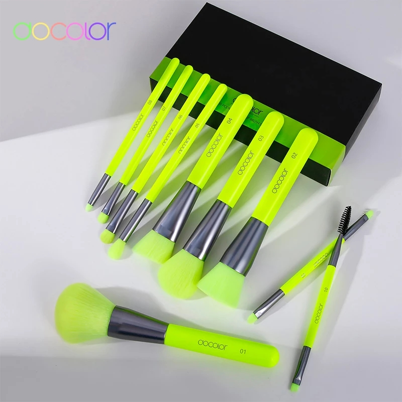 Bộ cọ trang điểm DOCOLOR dùng đánh nền / tạo khối / má hồng / phấn mắt