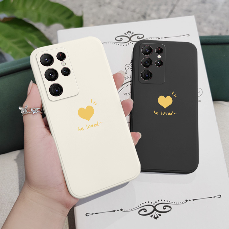 Ốp Điện Thoại Họa Tiết Trái Tim Cho samsung galaxy s23 s22 fe ultra plus 5g