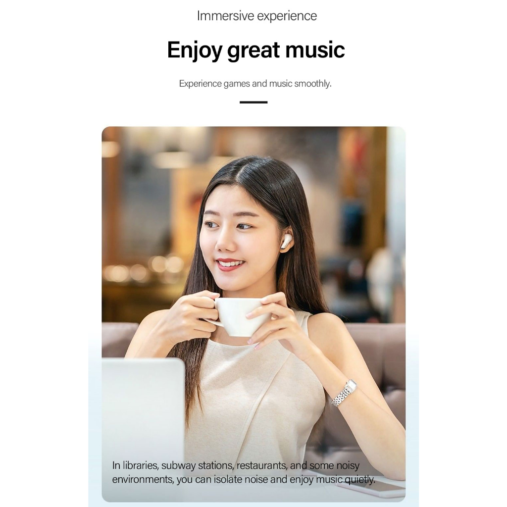 Tai nghe không dây Chống Nước Có mic Cho lenovo lp5 tws