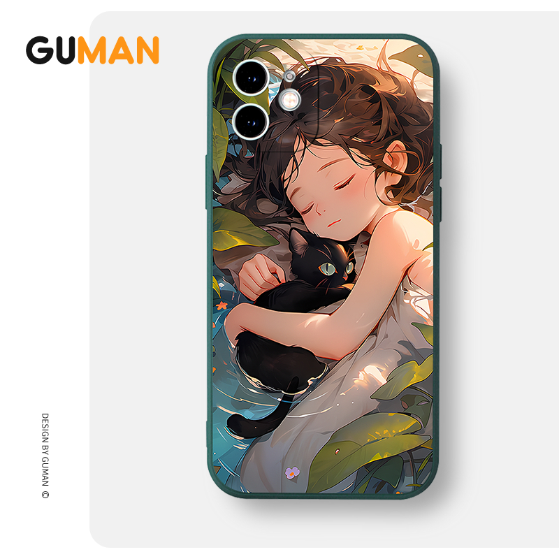Ốp lưng GUMAN mềm độc lạ dễ thương đẹp Cho iPhone 15 14 13 12 11 Pro Max SE 2020 X XR XS 8 7 ip 6S 6 Plus kute xyb2272