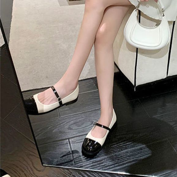 UETEEY giày búp bê Mary Jane Lolita Đế da mềm đế êm thời trang B25G05W
